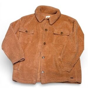 Billabong Fairbanks Teddy Bear Jacket – Women's Size Large – Cozy Sherpa Fleece